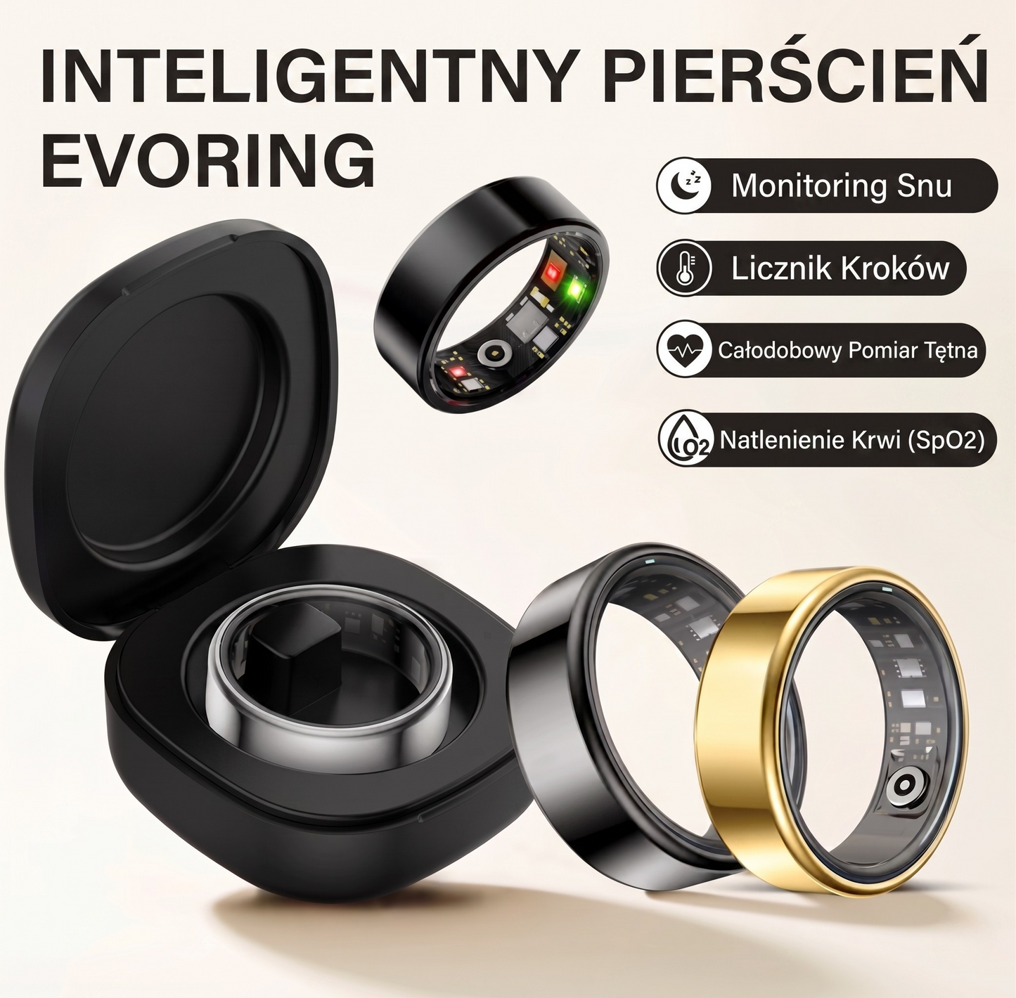 EvoRing™ – Inteligentny Monitor Zdrowia i Snu